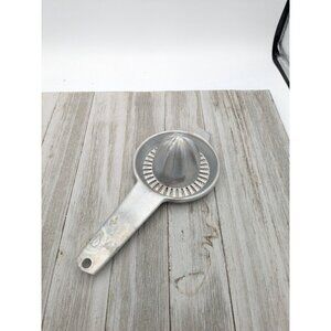 Vintage Foley #1 Hand Held Juicer Reamer Metal aluminum 8 1/4"